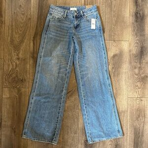 NWT PACSUN jeans size 24 low rise baggy wide leg